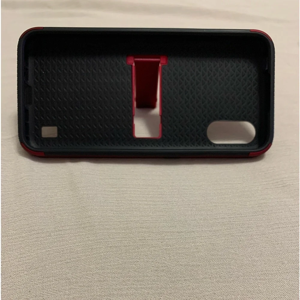 Samsung Galaxy A01 KICK+| Dual-Layer Protective Kickstand Case Metro by T-Mobile